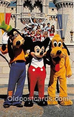 Goofy, Mickey & Pluto Walt Disney World, FL, USA Unused 