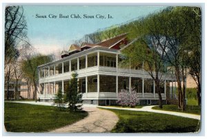 c1910's Sioux City Boat Club House Sioux City Iowa IA Unposted Antique Postcard