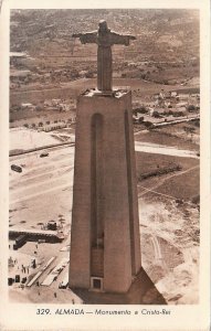 Postcard Almada Monumento Cristo Rei Portugal