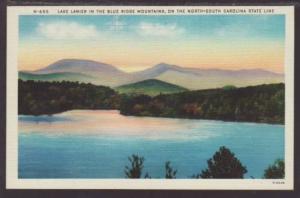 Lake Lanier Blue Ridge Mountains NC SC Border Postcard 4486