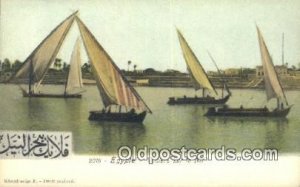 Egypte Voiliers Sur Le Nil Sailboat Unused 