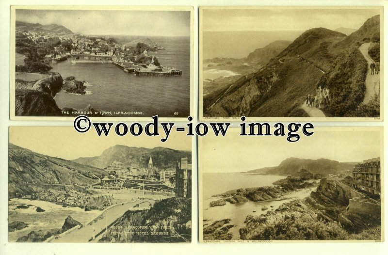 bu033 - Ilfracombe , Devon - 12 Printed Postcards 5.5 x 3.5