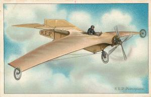 R.E.P.  MONOPLANE TUCK Aviation Series 1911 Embossed    Postcard