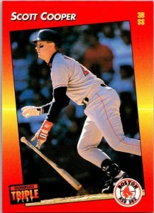 1992 Donruss Baseball Card Scott Cooper Boston Red Sox sk6156