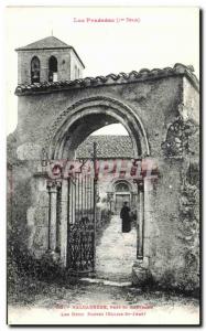 Postcard Old Valcabrere near Saint Bertrand Two Doors Church St Just