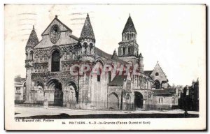 Old Postcard Poitiers Great (West and South Sides)