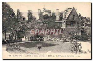 Postcard Old Ve Paris hotel Cluny built in 1490 by the Abbe Jacques d'Amboise