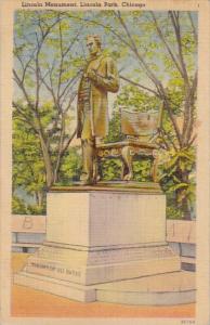 Lincoln Monument Lincoln Park Chicago Illinois 1941