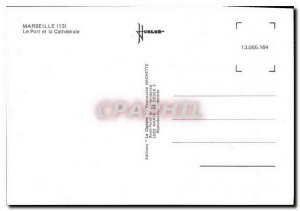 Modern Postcard Marseille Port and the Cathedral