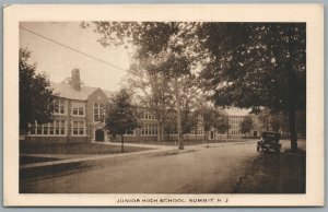 SUMMIT NJ JUNIOR HIGH SCHOOL ANTIQUE POSTCARD