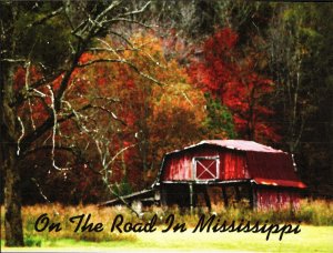 On the Road in Mississippi, Framable Gallery Quality Postcard