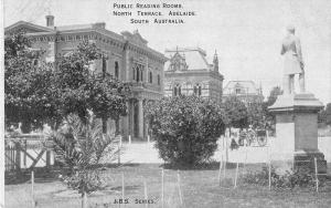 Adelaide Australia Public Reading Rooms North Terrace Antique Postcard J50197 