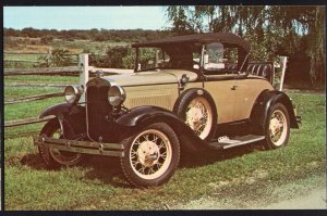 Classic Car Postcard 1930 FORD Model A Roadster