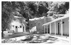 RPPC Steam Rooms & Baths HARBIN SPRINGS Lake County, CA c1940s Vintage Postcard