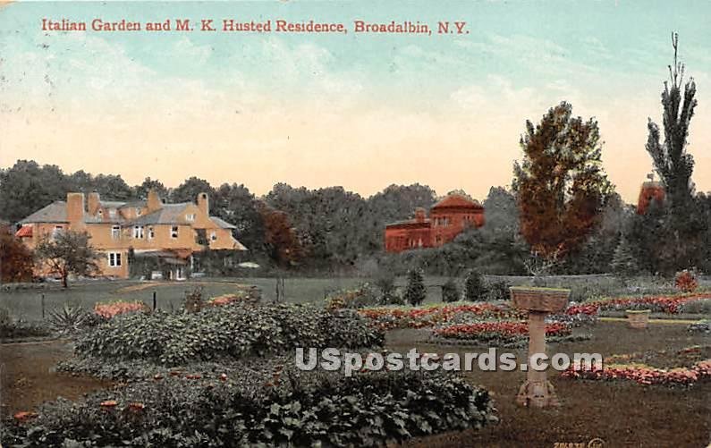 Italian Garden, MK Husted Residence - Broadalbin, New York