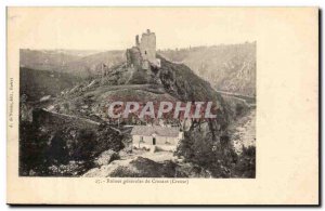 Creuse Crozant Old Postcard General Ruins