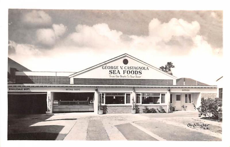 George V Castagnola Sea Foods Advertising Unused 