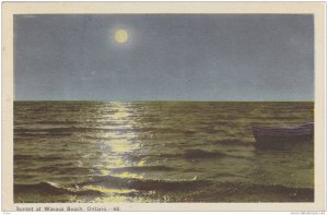 Sunset At Wasaga Beach, Ontario, Canada, PU-1947