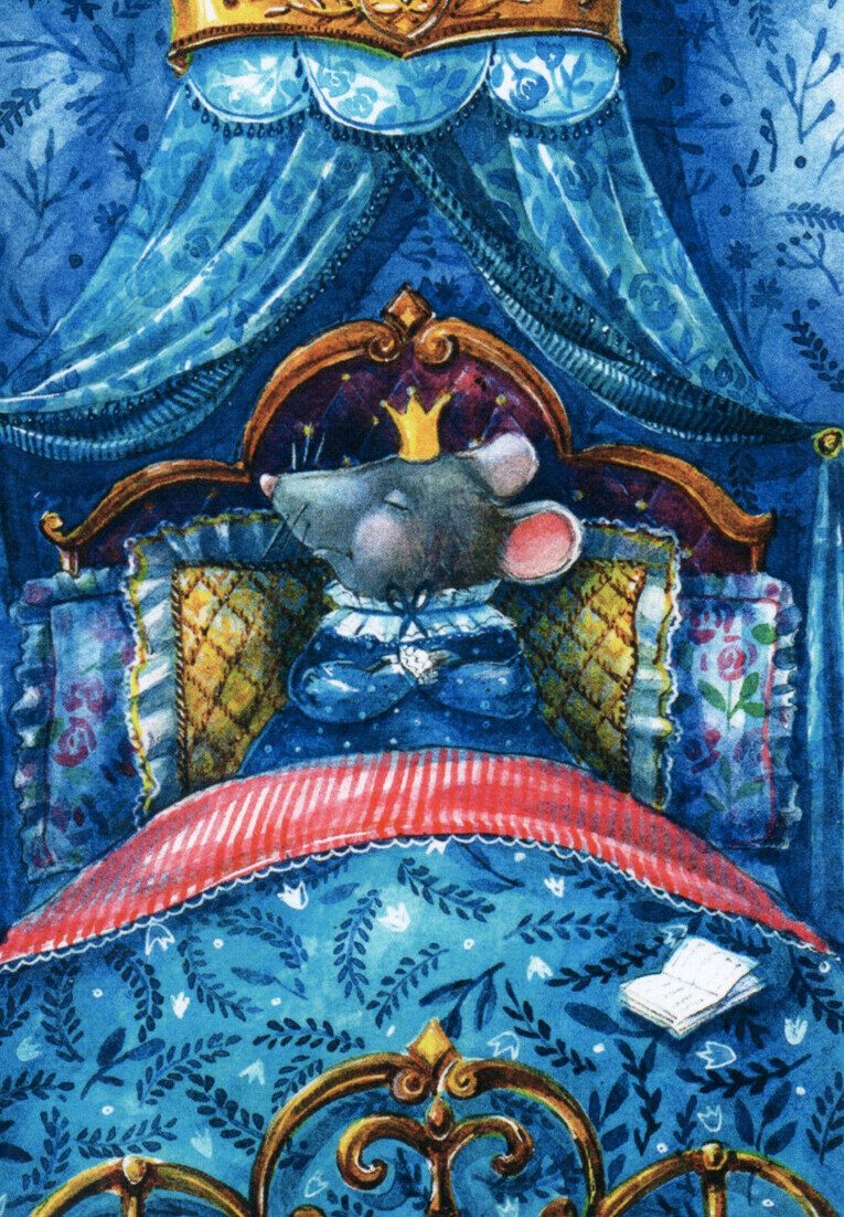 MOUSE KING Mice in Bed Fairy Tale by Yana Fefelova Russian Modern