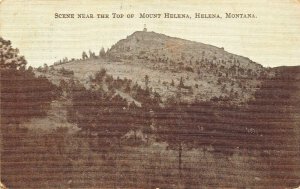 HELENA MONTANA~SCENE NEAR THE TOP MOUNT HELENA 1910 CULBERTSON MALCOLM POSTCARD