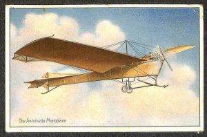 ANTOINETTE MONOPLANE  DESIGNED BY HUBERT LATHAM CHICAGO ILL TUCK POSTCARD 1911