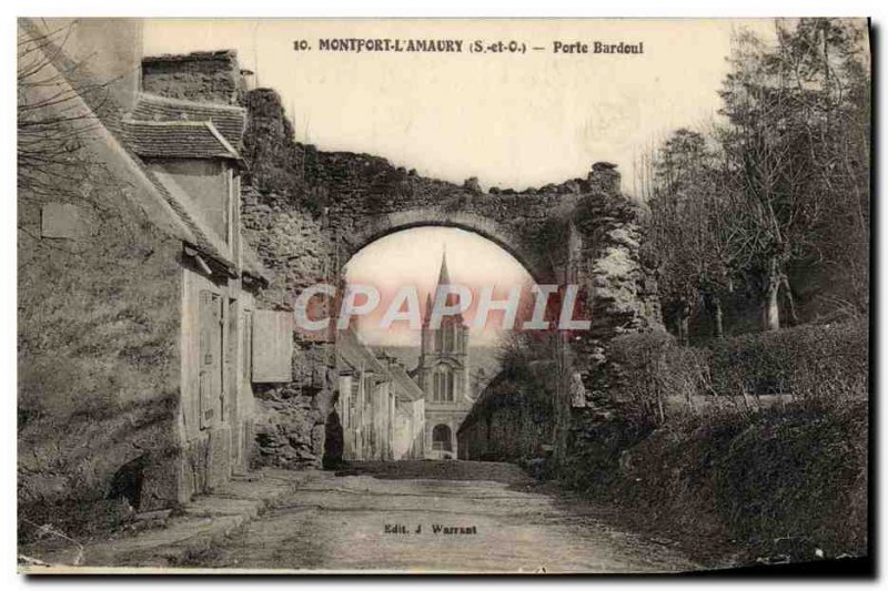 Old Postcard Montfort L & # 39Amaury door Bardoul