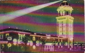 Colorado Denver Entrance To White City At Night Lakeside Park 1911