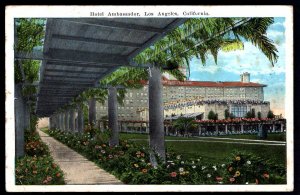 California LOS ANGELES Hotel Ambassador pm1923 by California Postcard Co. - WB