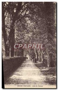 Old Postcard Ferney Voltaire Allee du Chateau