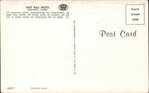 Seward Nebraska NE  Motel Vintage Postcard