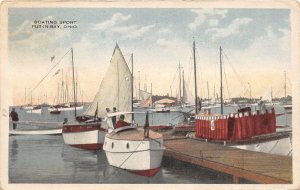 J70/ Put-In-Bay South Bass Island Ohio Postcard c1910 Boating Sport Sail 213