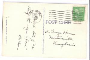 Penn Harris Hotel Harrisburg PA 1941 Curteich Linen