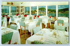 Gaspe Quebec Canada Postcard Baker H/Motel Dining Room c1960's Vintage