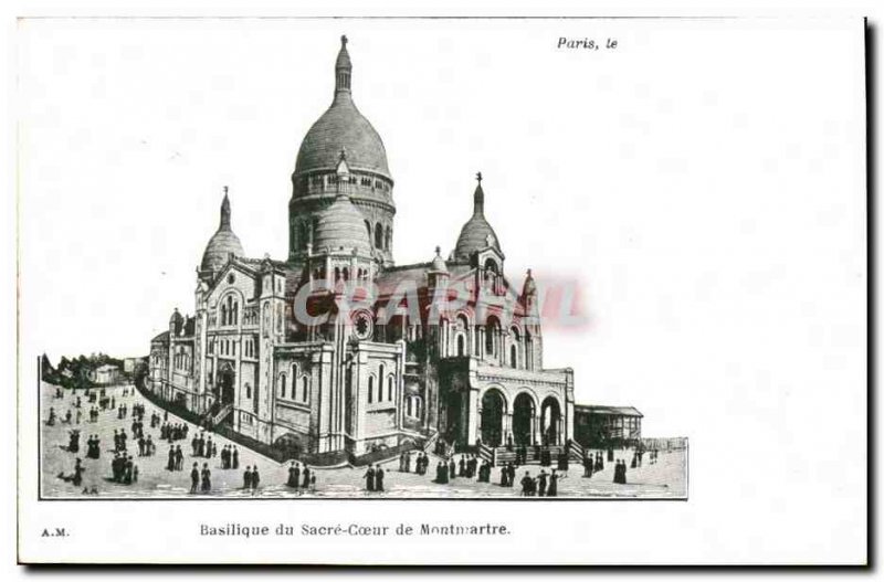 Paris Old Postcard Basilique du Sacre Coeur
