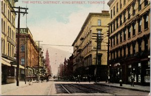 Toronto ON The Hotel District King Street Iroquois Richmond Sales Postcard G85