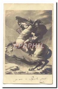 Museum of Versailles Postcard Old Napoleon Bonaparte crossing the Alps in 1800