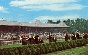 NY - Saratoga Springs. Saratoga Race Track, Horse Racing