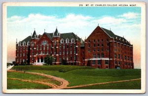 K44/ Helena Montana Postcard c1920 Mt St Charles College 330