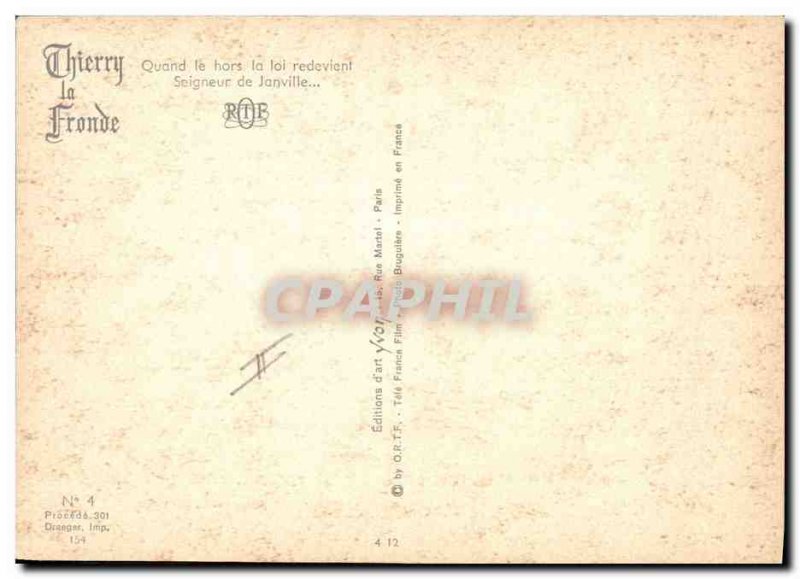 Old Postcard Cinema Thierry La Fronde