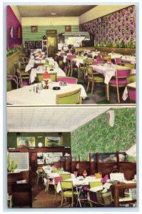 c1950's King's World Famous Restaurant Charleston West Virginia VA Postcard