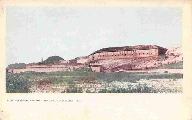 Fort Barrancas Fort San Carlos Pensacola Florida 1905c postcard