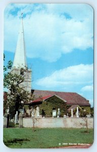 NEW CASTLE, DE Delaware ~ Historic IMMANUEL CHURCH 1960  Postcard