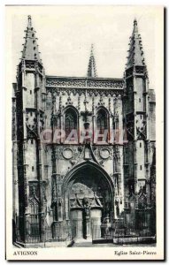 Old Postcard Avignon Eglise Saint Pierre