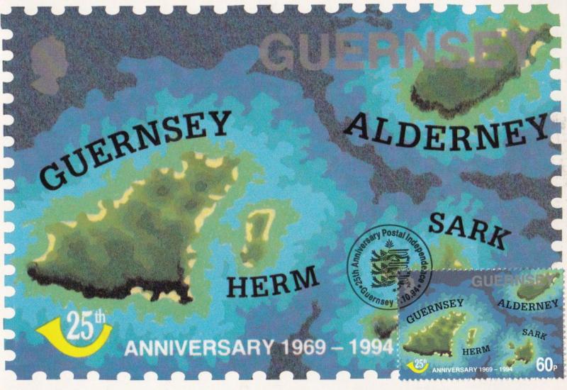 Map Of Plane Ballwick Guernsey Limited Edition First Day Stamp Cover Postcard