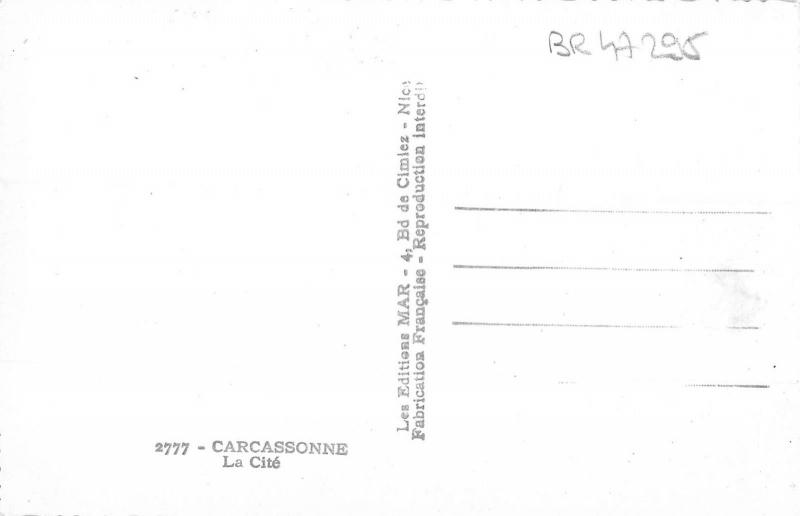 BR47295 Carcassonne la cite        France