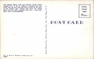 Panama City Florida FL Smith's Yacht Basin Shrimp Boat Caf� Vintage Postcard