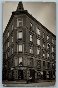 Germany Postcard Vald Hertzsprung Building Entrance c1910 Antique RPPC Photo