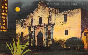 The Alamo By Night - San Antonio, Texas TX