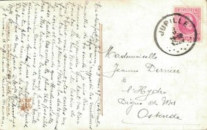 Girl lying in bed with a doll - Litho 03.10