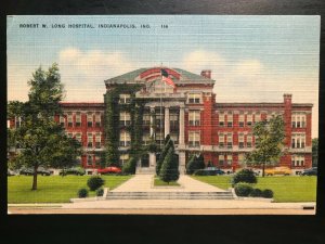 Vintage Postcard 1951 Robert W. Long Hospital Indianapolis Indiana (IN)